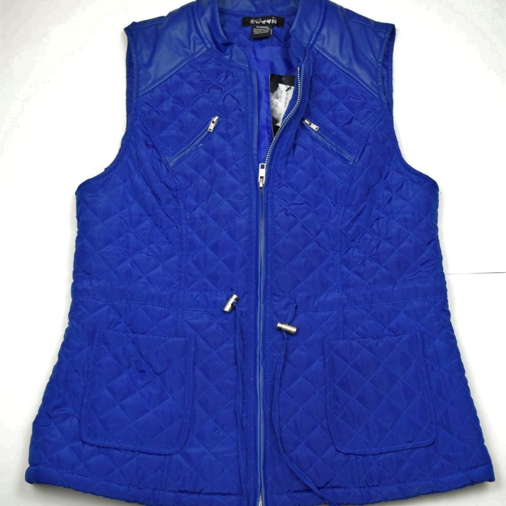 Women Blue Swoon Vest